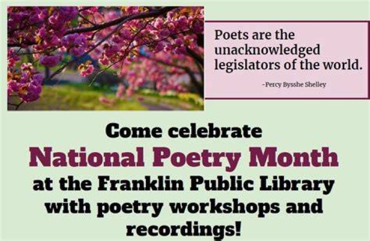 12 April 2019 National Poetry Month WebPoetrySlam