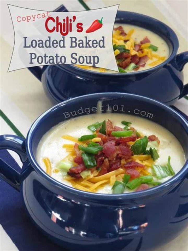 Chilis Loaded Baked Potato Soup Copycat Recipes