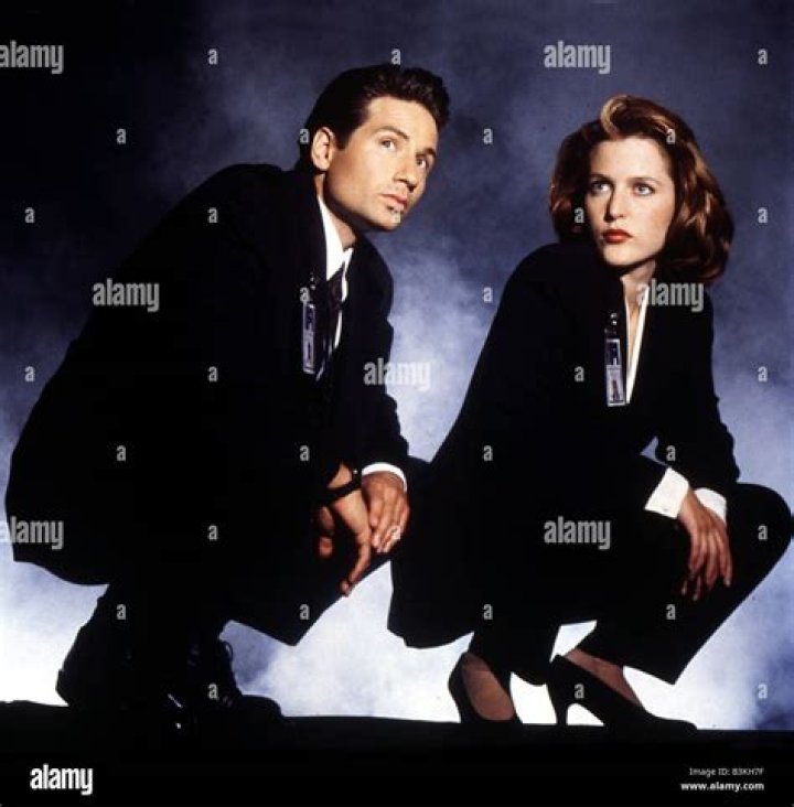 David Duchovny and Gillian Anderson Studio Family Portraits, Couple