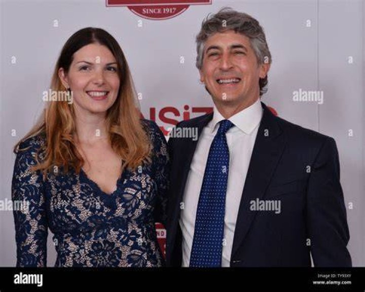 Director Alexander Payne and his wife, Greek philologist Maria Kontos attend the premiere of his new