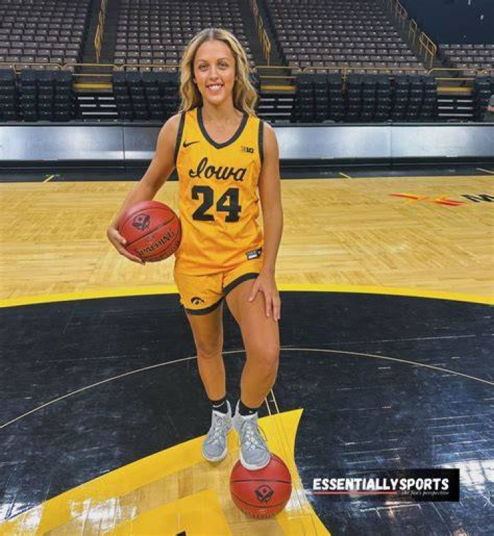Gabbie Marshall of the Iowa Hawkeyes poses for a portrait during