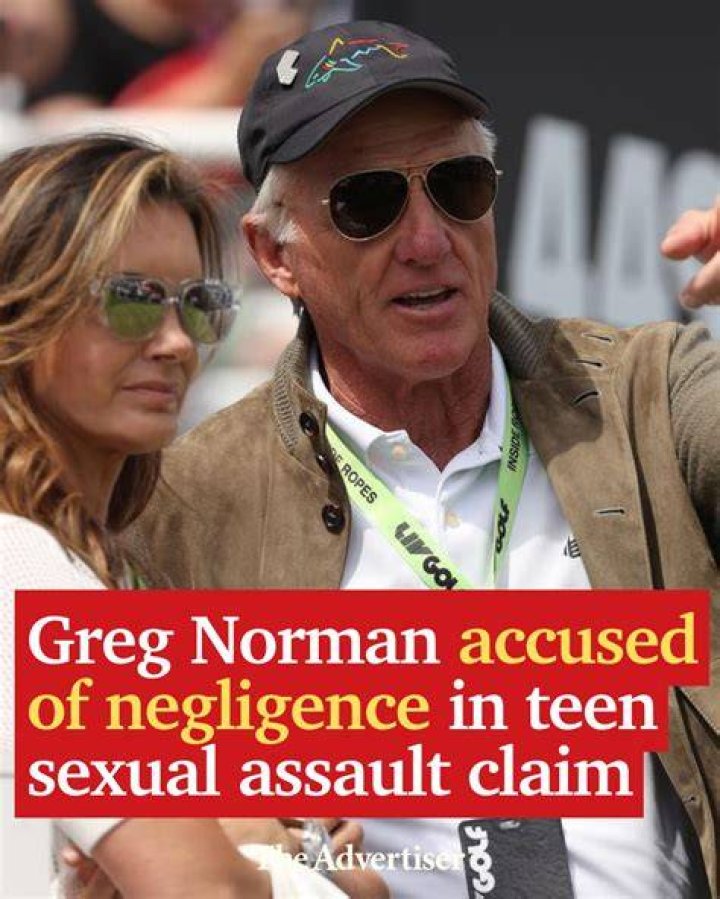 Greg Norman, wife being sued over sexual assault at party