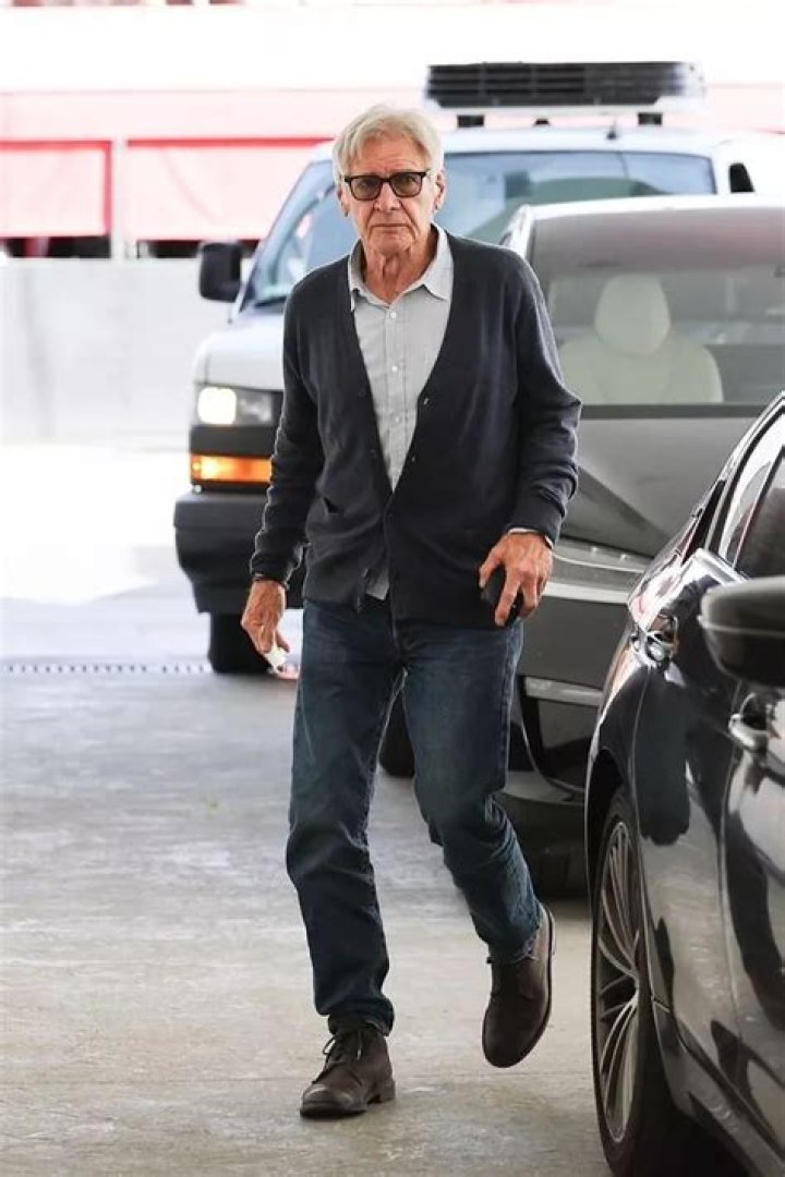 Harrison Ford steps out for dinner with wife Calista Flockhart and son