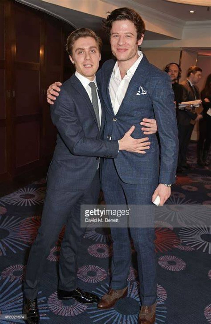 Jack Farthing (L) and James Norton attend the Jameson Empire Awards