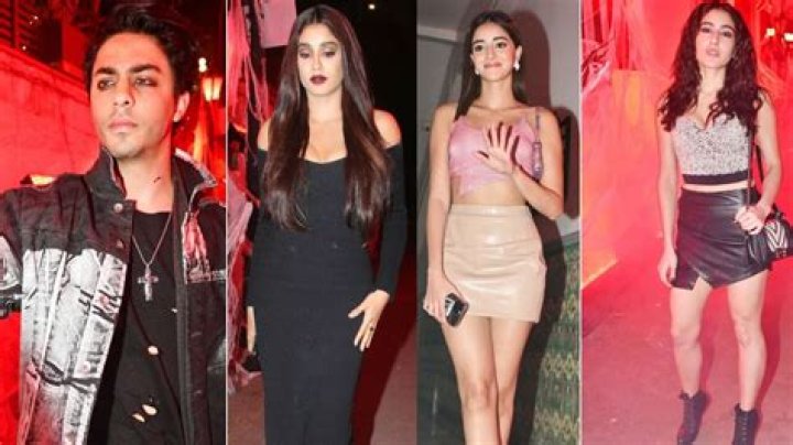 Janhvi Kapoor, Ananya, Aryan Khan, Sara, Ibrahim, Shanaya and Navya attend Halloween bash