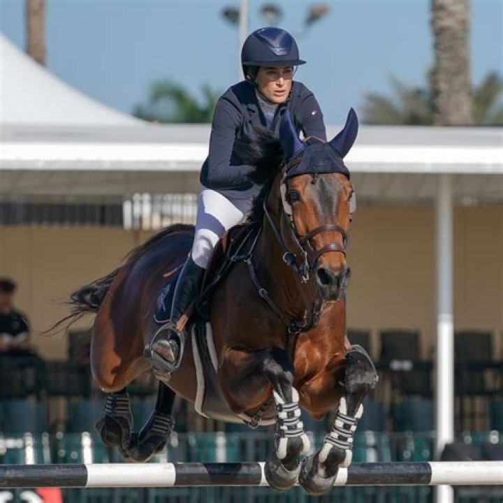Jessica Springsteen on a Champion Show Jumper Coveteur