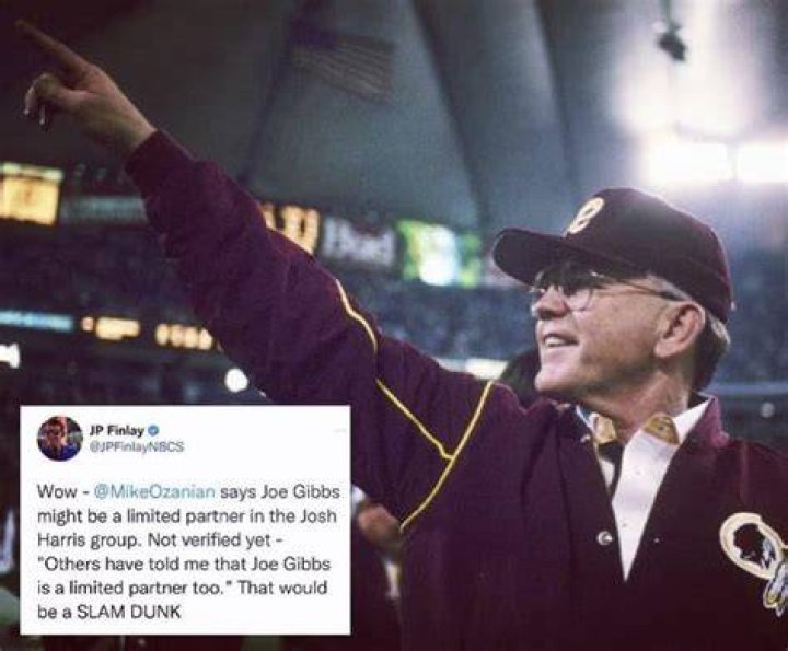 Joe Gibbs to limited partner in Philadelphia 76ers Charlotte
