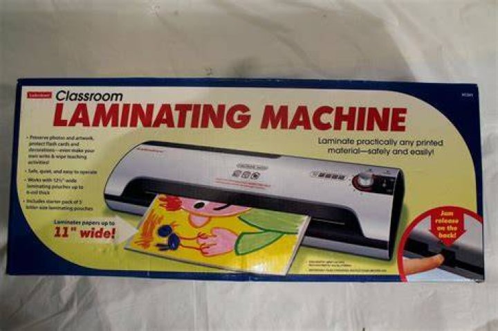 Lakeshore Classroom Laminating Machine + 100 laminating pouches New but