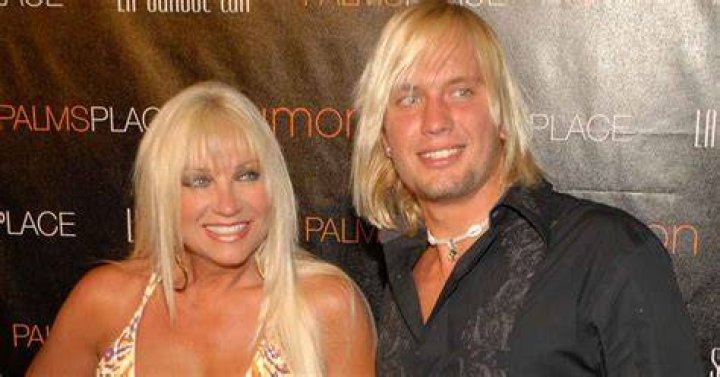 Linda Hogan and her boyfriend, Charley Hill leaving Madeo restaurant