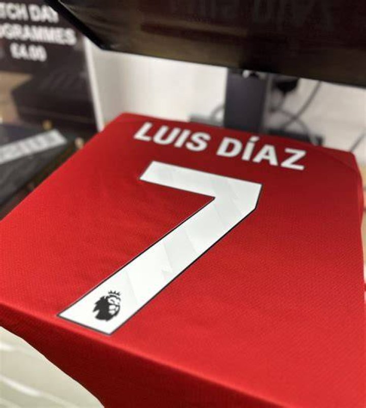 Luis Diaz to wear No.7 jersey for 202324 Liverpool FC