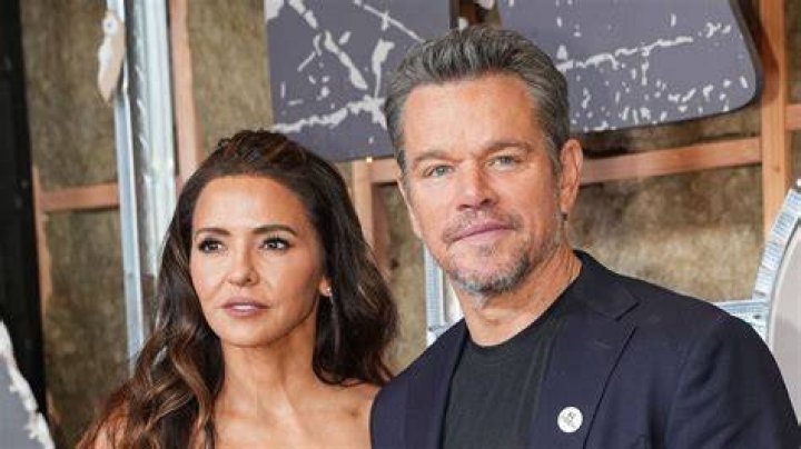 Matt Damon Makes Rare Appearance with Daughters at Premiere Photo
