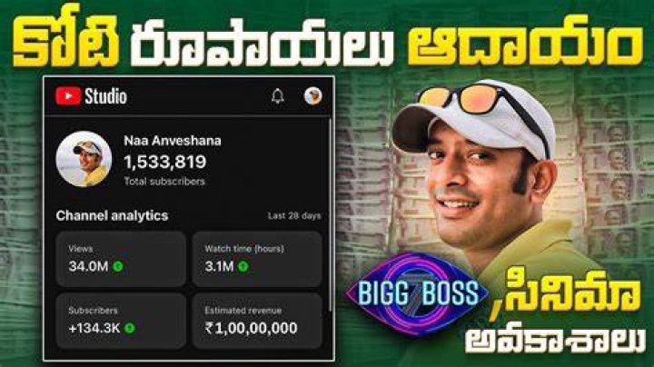 Naa Anveshana Highest in Youtube YouTube