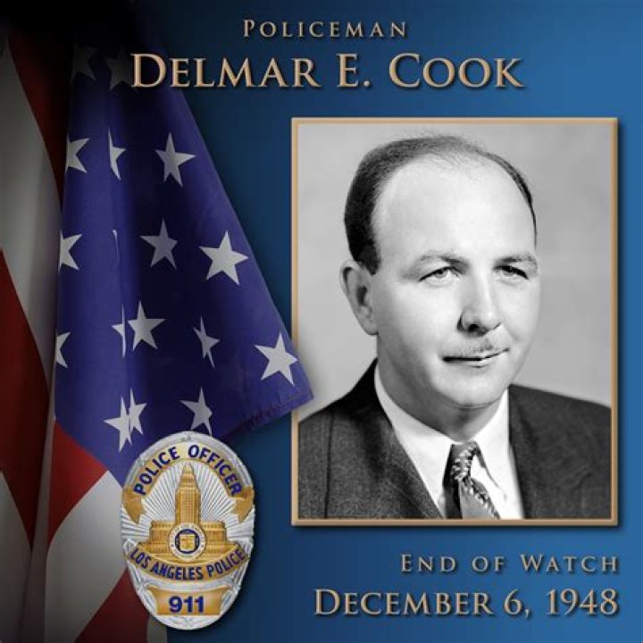 Policeman Delmar Eugene Cook, Los Angeles Police Department, California