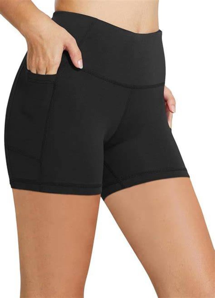 Pop of neon Soffe, Spandex shorts, Volleyball uniforms