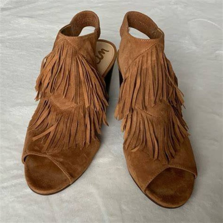 Sam Edelman Estelle Fringe Sandals 7.5 Fringe sandals, Sam edelman