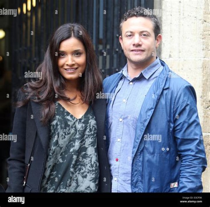 Shelley Conn and Warren Brown outside the ITV studios Featuring