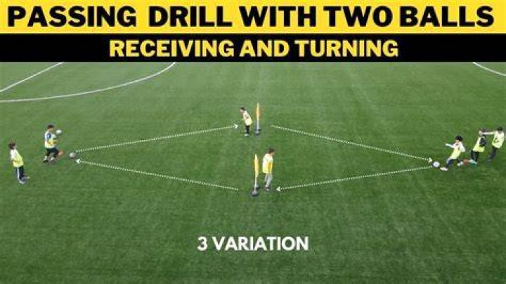 Soccer drills for Passing AWARENESS 1st touch Quick Feet & Timing