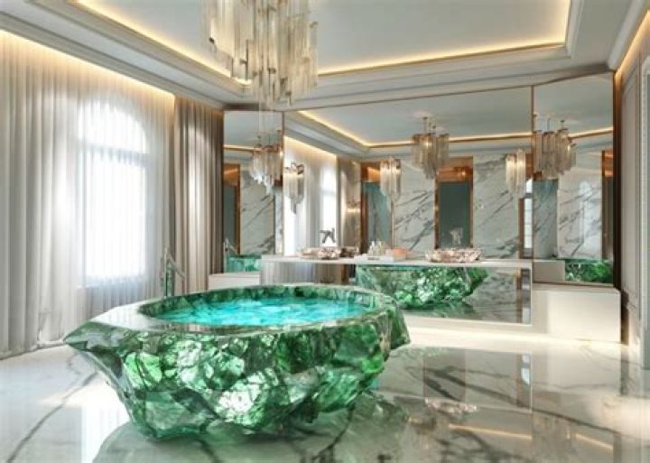 The crystal bathtub that costs 1m